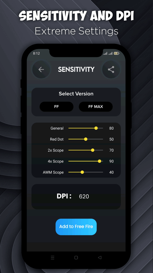 10X Fire GFX Sensitivity Tool v2.7 APK (Patched)