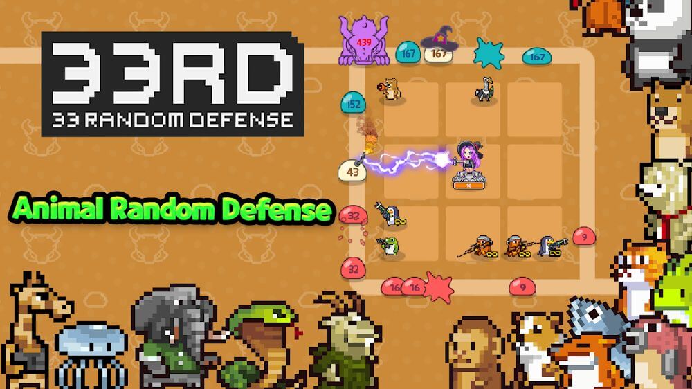 33RD: Random Defense v3.9.5 MOD APK (Mega Menu)