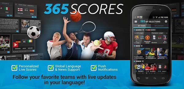 365Scores (Premium) 12.0.6 Apk (Lifetime Subscription) Android