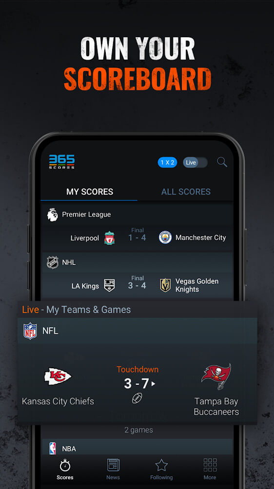 365Scores v13.6.5 MOD APK (Premium Unlocked)