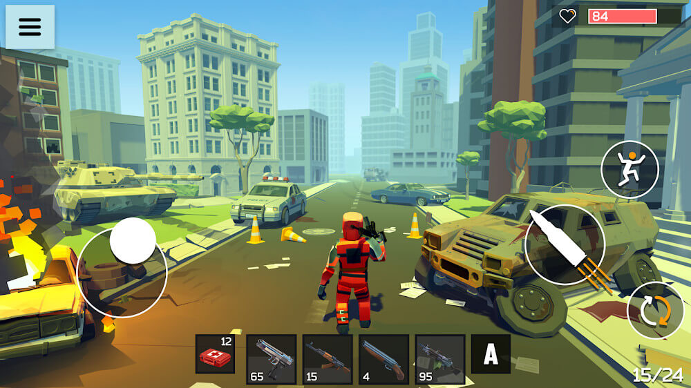 4 GUNS v1.04 MOD APK + OBB (God Mode, One Hit, Ammo)