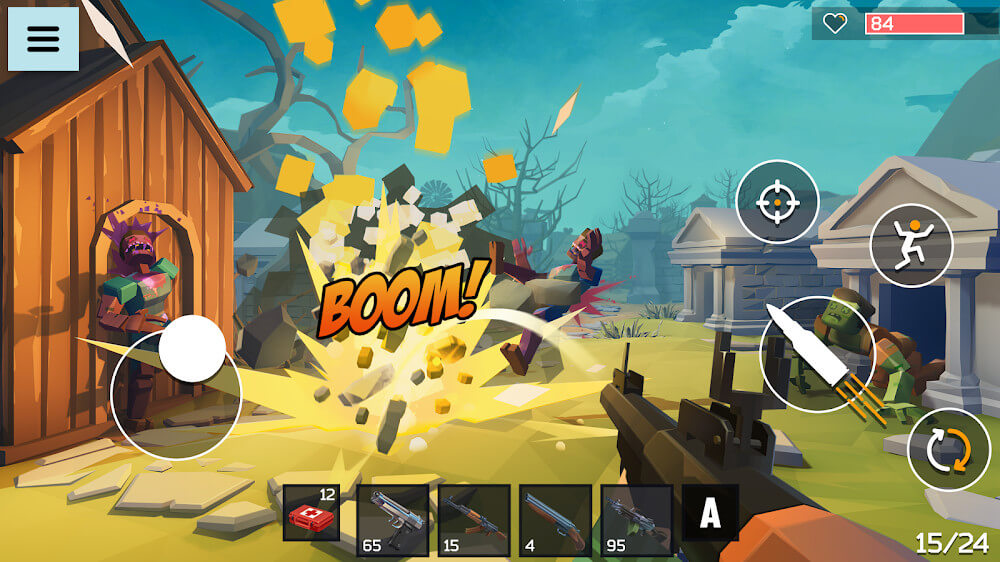 4 GUNS v1.04 MOD APK + OBB (God Mode, One Hit, Ammo)