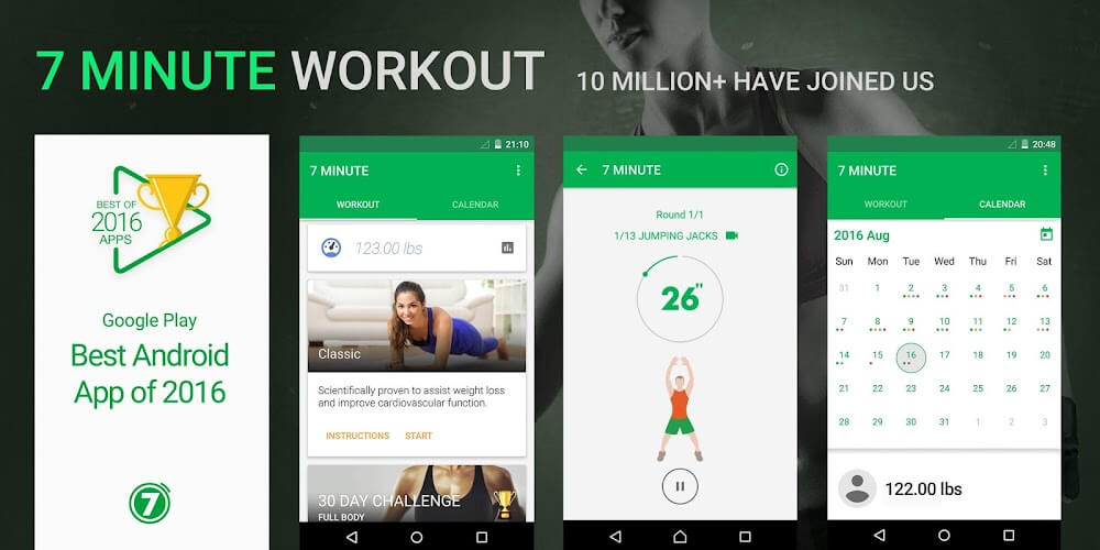 7 Minute Workout v1.363.129 MOD APK (Premium Unlocked)