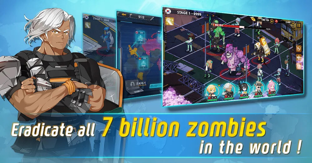 7Billion Zombies - AFK Heros v1.4.9 MOD APK (Menu: Damage/God Mode)