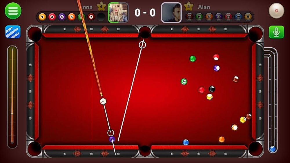 8 Ball Live v2.76.3188 MOD APK (Mega Hit, Long Line)