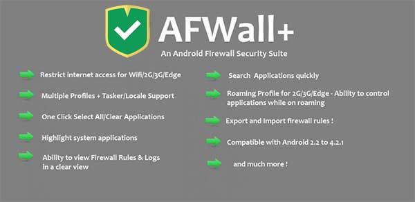 AFWall+ (Donate) 3.5.3 Apk + MOD (Unlocked) for Android