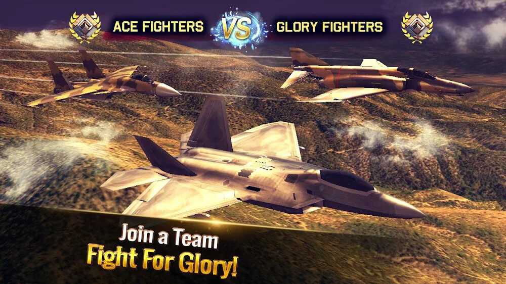 Ace Fighter v2.720 MOD APK (Unlimited Gold, Health, High Missile)