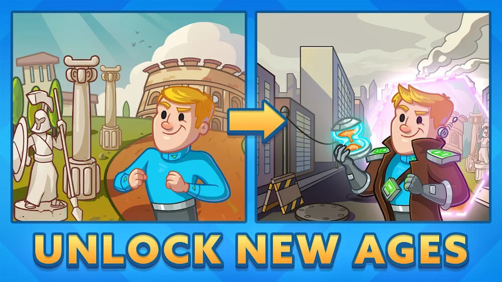 AdVenture Ages v1.23.0 MOD APK (Free Scientist Card)