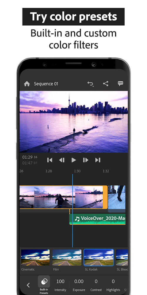 Adobe Premiere Rush v2.5.0.2127 APK + MOD (Premium Subscription)