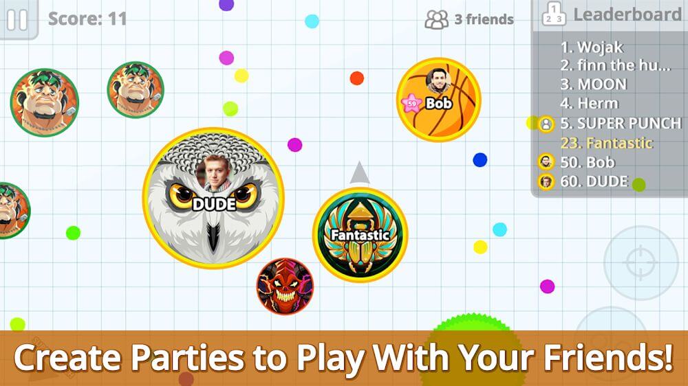 Agar.io v2.23.3 MOD APK (Menu, Reduced Zoom)