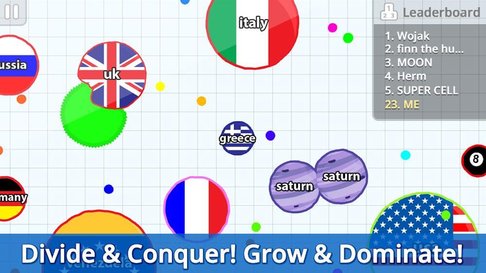 Agar.io v2.23.3 MOD APK (Menu, Reduced Zoom)