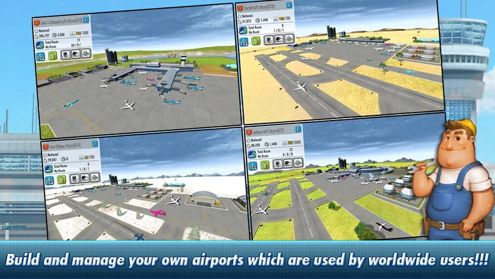 AirTycoon 4 v1.4.7 APK + OBB (MOD, Unlimited Money)