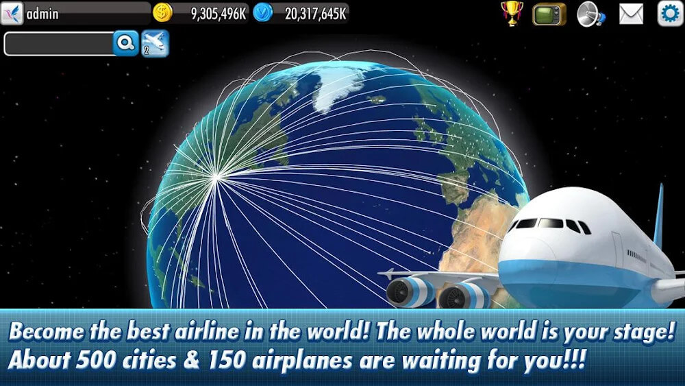 AirTycoon 4 v1.4.7 APK + OBB (MOD, Unlimited Money)