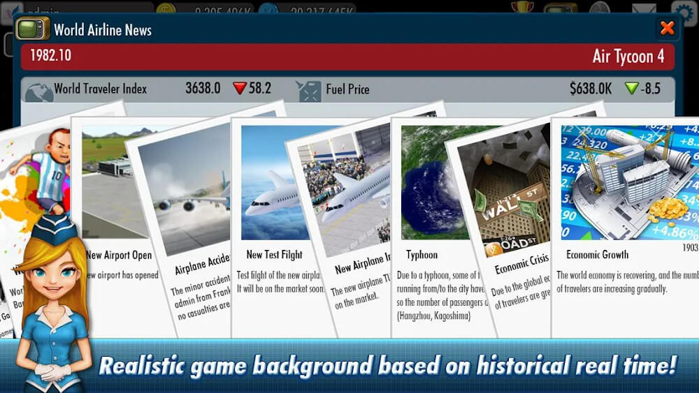 AirTycoon 4 v1.4.7 APK + OBB (MOD, Unlimited Money)