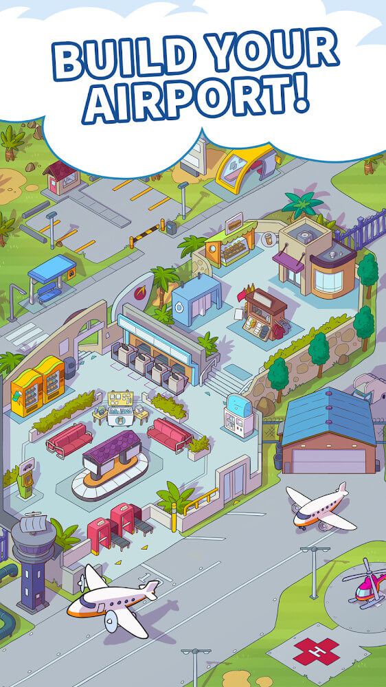 Airport BillionAir v1.18.1 MOD APK (Free Shopping)