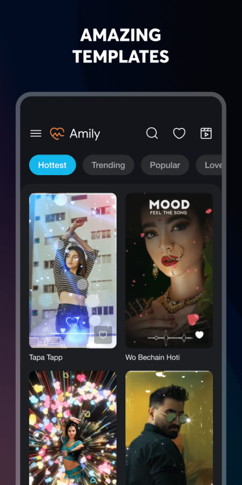 Amily: Status Video Maker v1.3.1 MOD APK (Premium Unlocked)