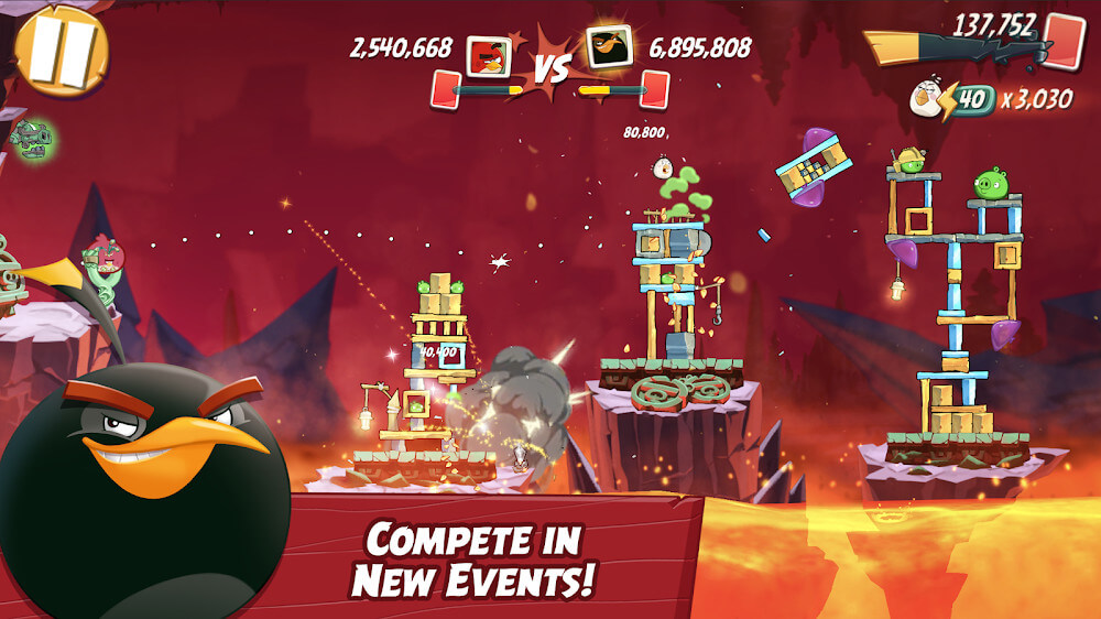 Angry Birds 2 v3.23.0 MOD APK (Unlimited Money, Card Refill, Menu)