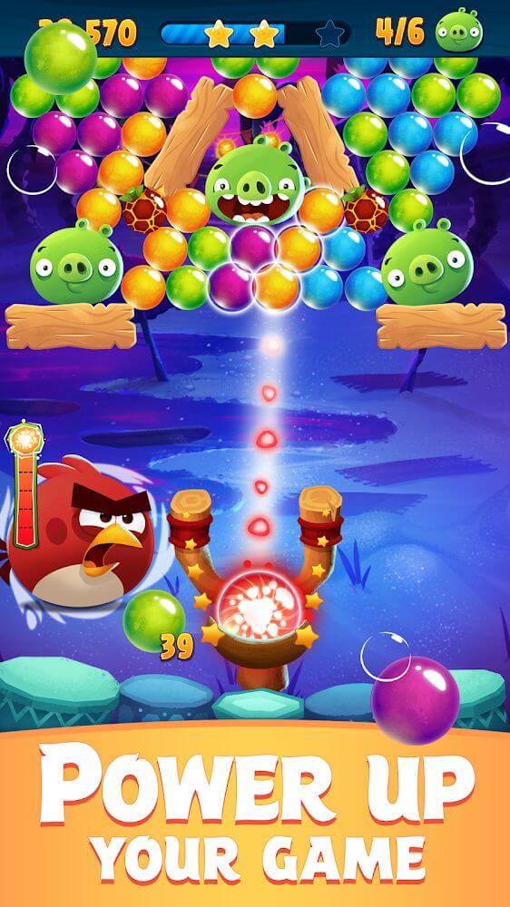 Angry Birds POP Bubble Shooter v3.112.0 MOD APK (Unlimited Money/Boosters)