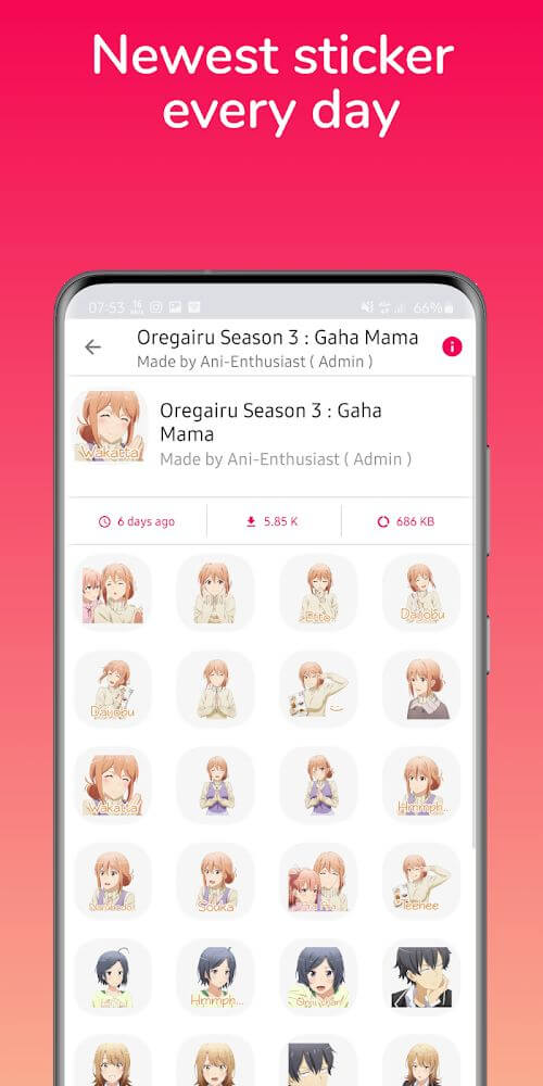 Anime Stickers vStable v6.2 APK + MOD (Premium Unlocked)