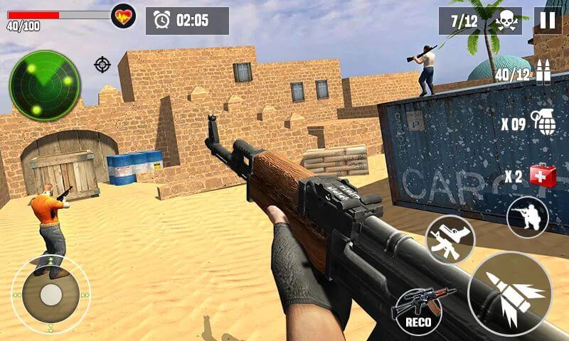 Anti-Terrorist Shooting Mission v14.6 MOD APK (God Mode, Dumb Enemy)