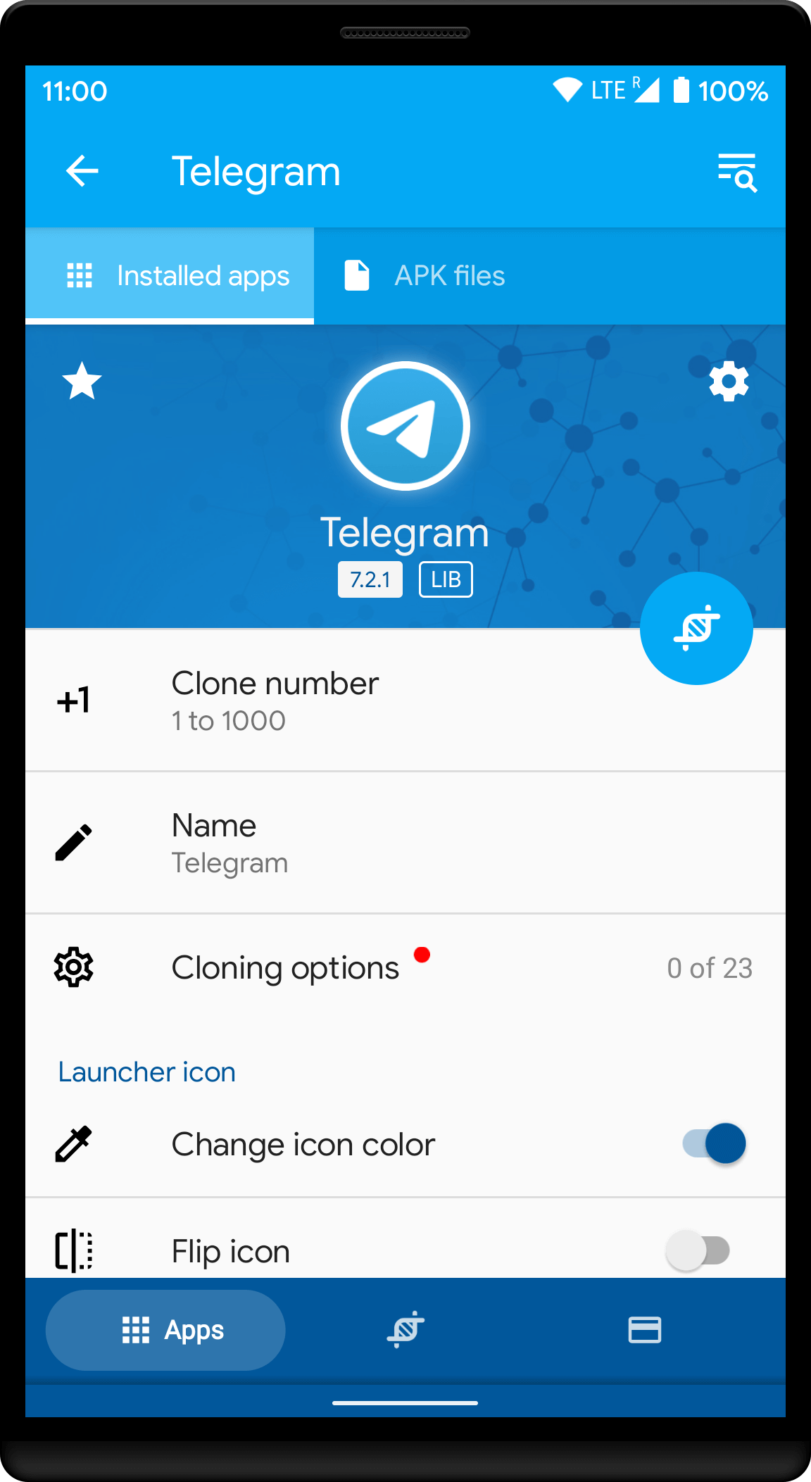 App Cloner Premium v 2.13.1 APK + MOD (All Unlocked)