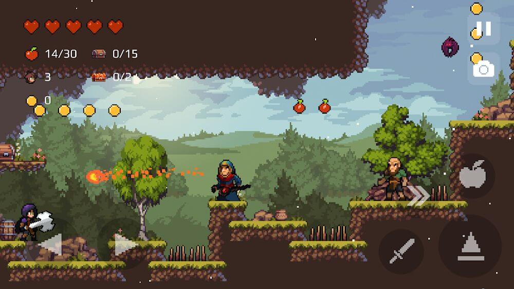 Apple Knight: Action Platformer Pro v2.1.2 MOD APK (Menu, Unlimited Money, God Mode)