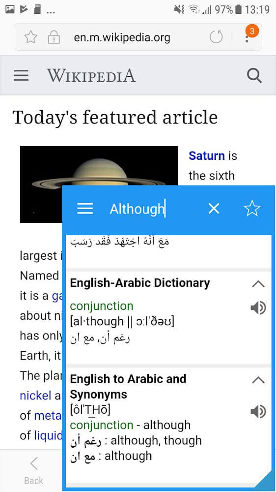 Arabic Dictionary & Translator v8.7.6 APK + MOD (Premium Unlocked)