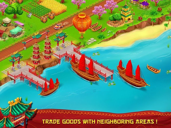 Asian Town Farmer (MOD coins/gems/spins) v1.3 APK download for Android