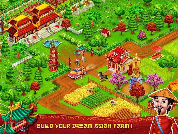 Asian Town Farmer (MOD coins/gems/spins) v1.3 APK download for Android