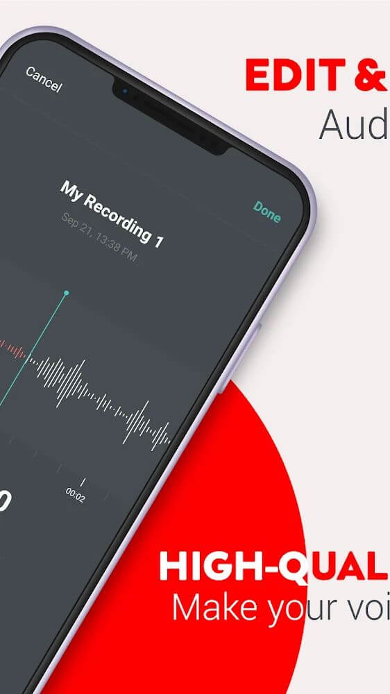 Audio Recorder v1.3.12 APK + MOD (Pro Unlocked)