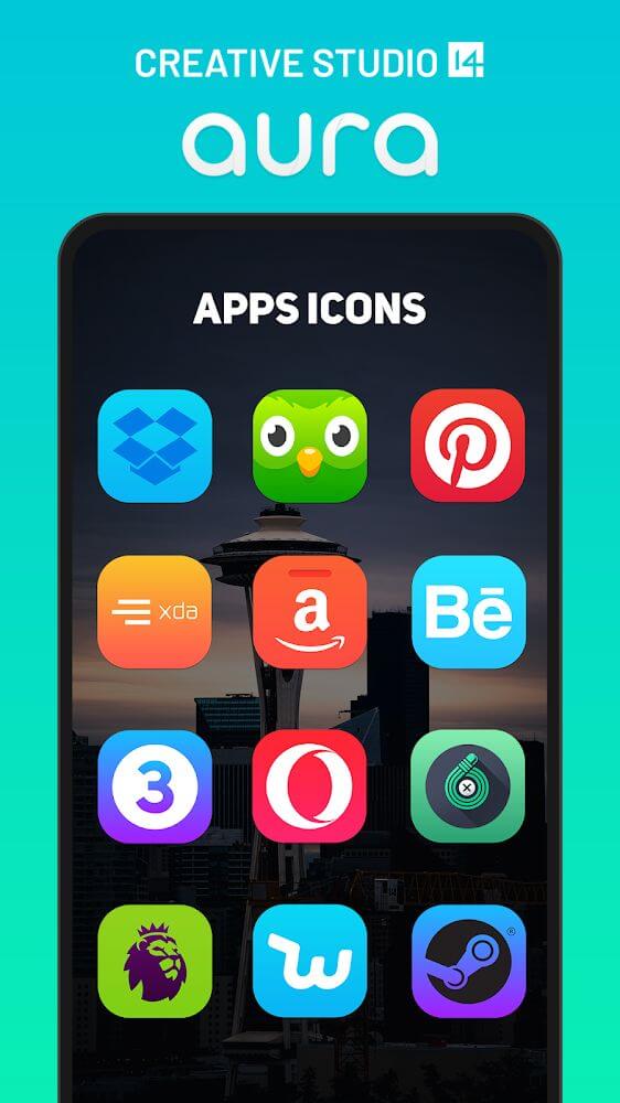 Aura Icon Pack v7.2.8 APK (Patched)