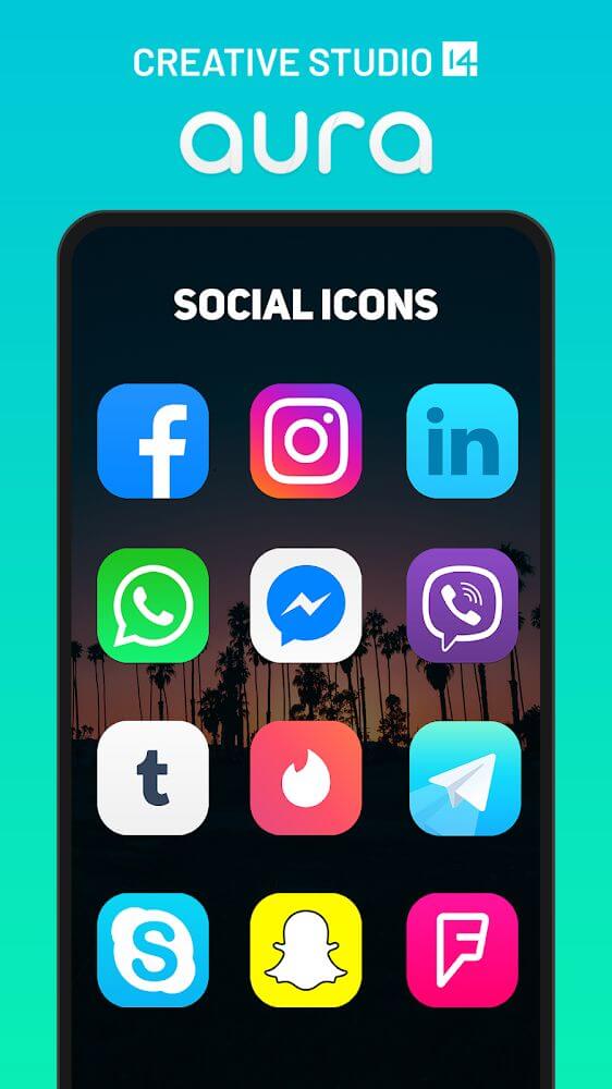 Aura Icon Pack v7.2.8 APK (Patched)