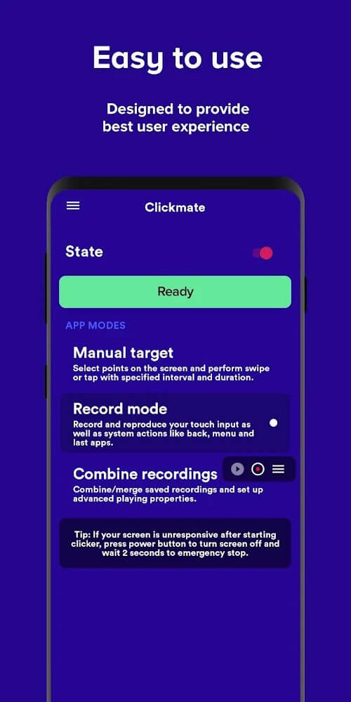 Auto Clicker Macro: Clickmate v6.1.6 APK + MOD (Premium Unlocked)