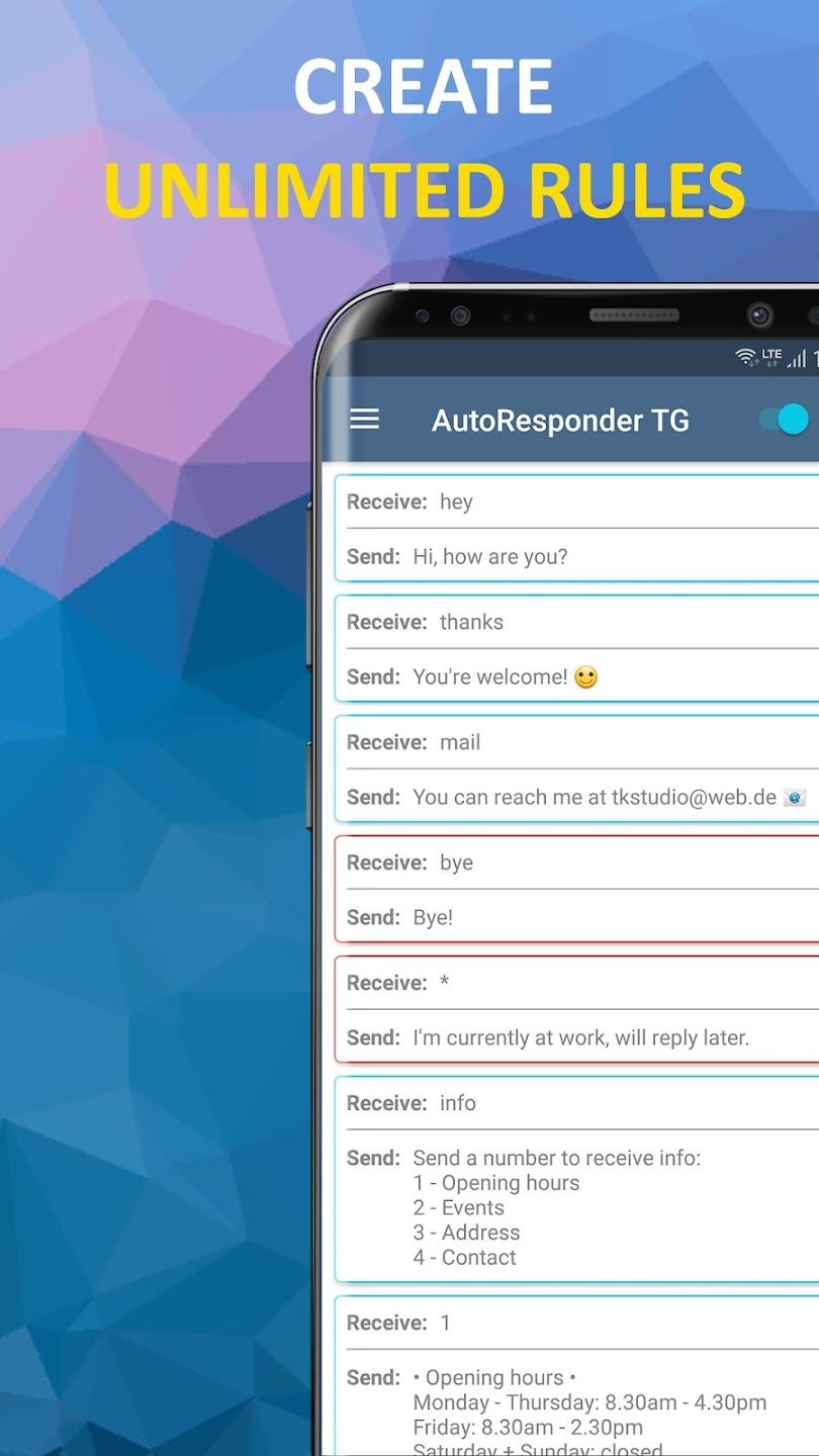 AutoResponder for Telegram MOD APK 2.9.9 (Premium Unlocked)