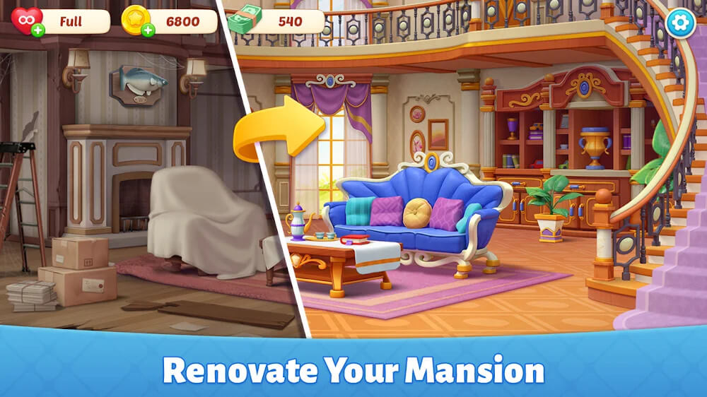 Baby Mansion - Home Makeover v1.629.1220 MOD APK (Unlimited Money, Heart)