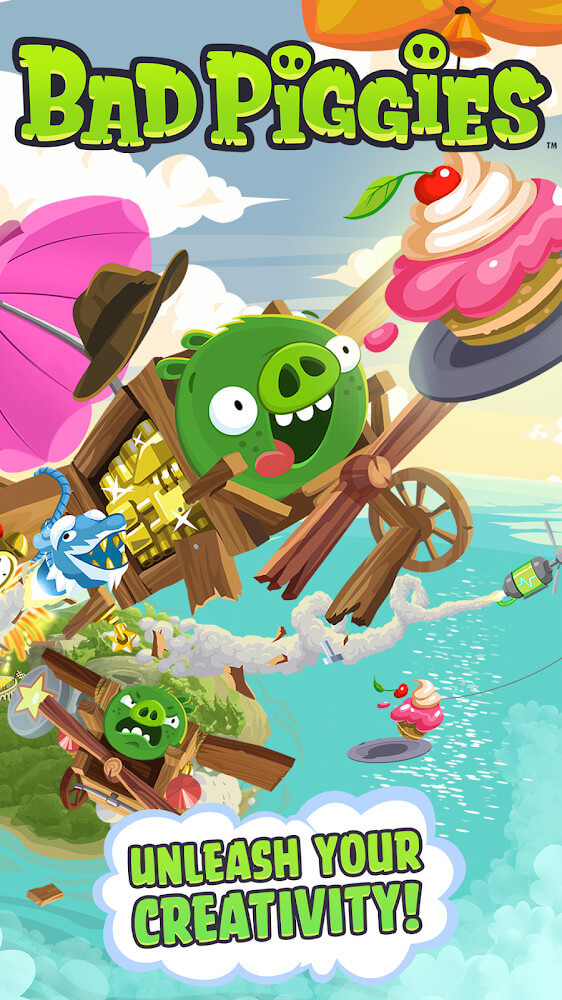 Bad Piggies HD v2.4.3379 MOD APK (Unlimited Coins, Resources, Boosters)