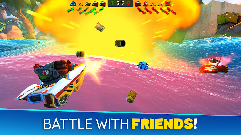 Battle Bay v4.9.8 MOD APK + OBB (No Bullets Cool Down)