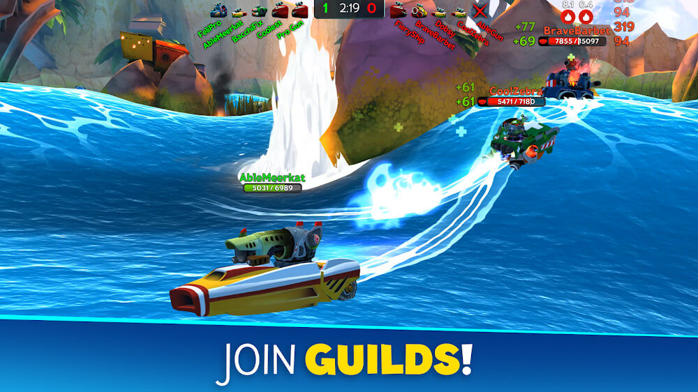 Battle Bay v4.9.8 MOD APK + OBB (No Bullets Cool Down)