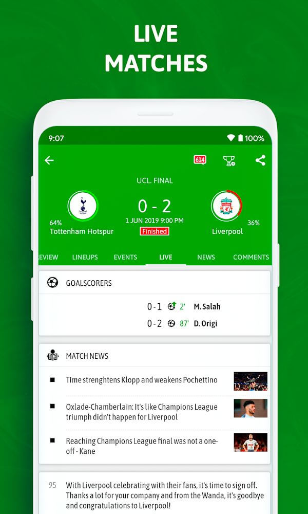 BeSoccer v5.5.0 APK + MOD (Premium Unlocked)