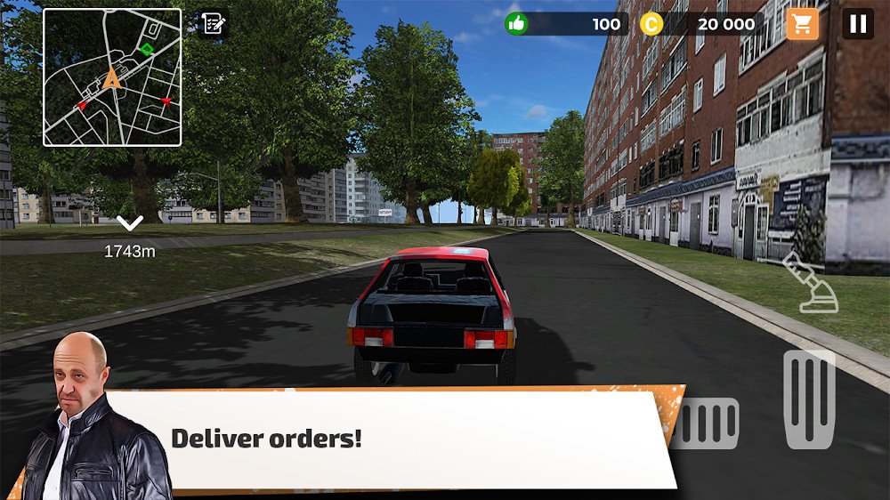 Big City Wheels - Courier Simulator v1.28 MOD APK (Free Shopping) Download