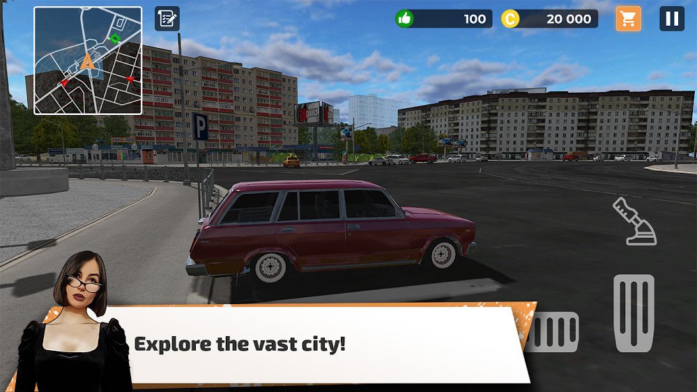 Big City Wheels - Courier Simulator v1.5 MOD APK (Free Shopping)