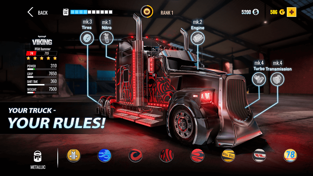 Big Rig Racing v7.20.5.618 MOD APK (Free Rewards)