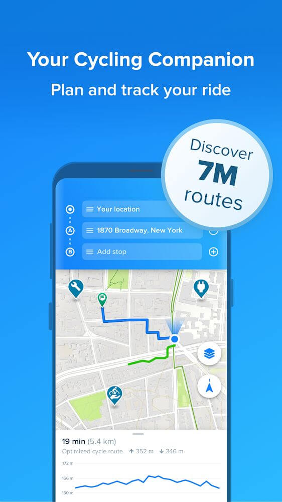 Bikemap v20.7.0 MOD APK (Premium Unlocked)