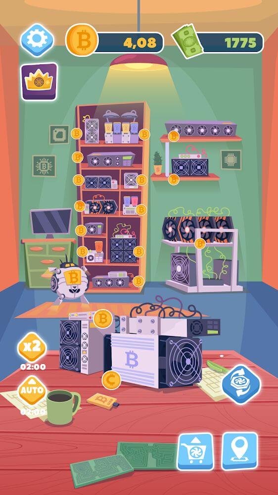 Bitcoin mining v1.1.6 MOD APK (Unlimited Money, Bitcoin)