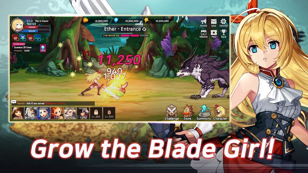 Blade Girl: Idle RPG v2.0.19 MOD APK (One Hit, God Mod, Mana)