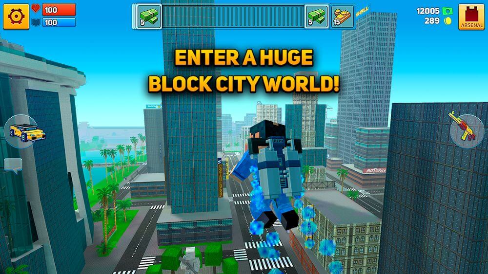 Block City Wars v7.3.1 MOD APK + OBB (Unlimited Money, Mega Menu)