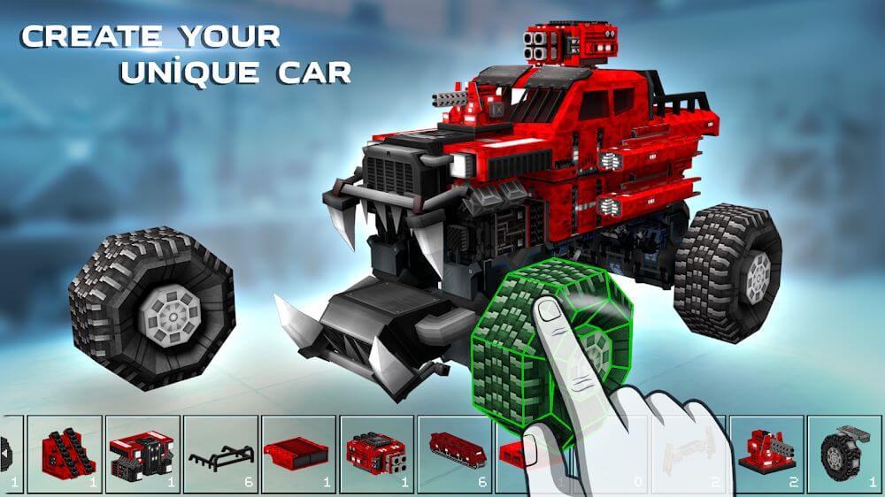 Blocky Cars Online v8.3.8 MOD APK + OBB (Damage Multiplier, God Mode)