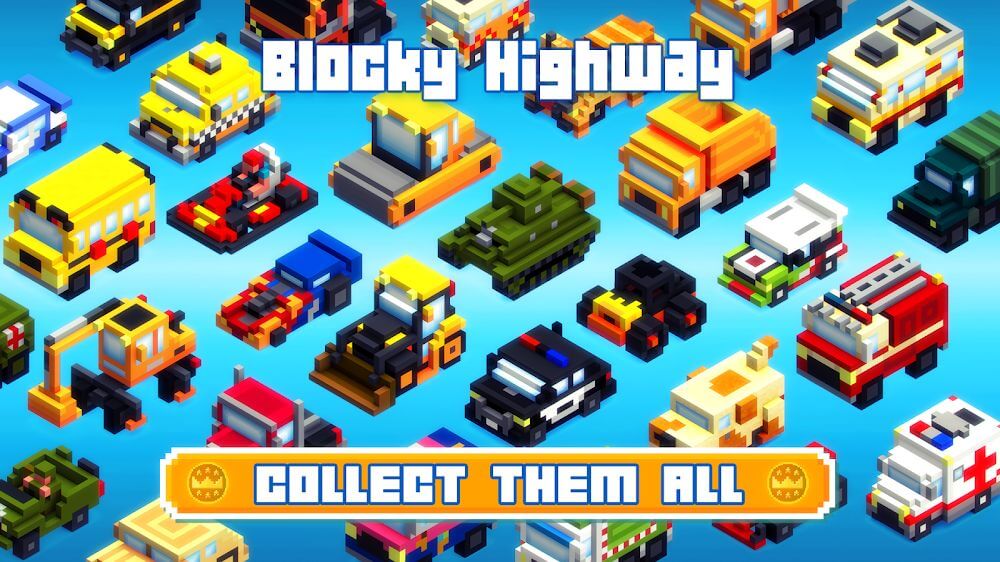 Blocky Highway: Traffic Racing v1.2.6 MOD APK (Unlimited Money)