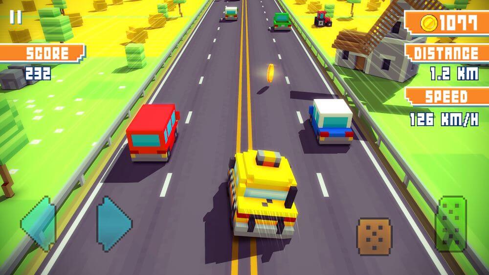 Blocky Highway: Traffic Racing v1.2.6 MOD APK (Unlimited Money)