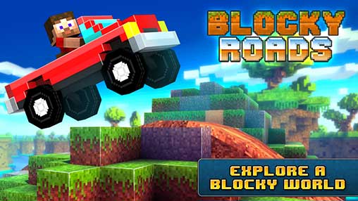 Blocky Roads 1.3.7c Apk + Mod (Unlocked/Money) + Data Android